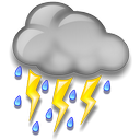 Tin Cảnh báo Dông, tố, lốc, sét, mưa đá và mưa lớn cục bộ ở tỉnh Bắc Kạn (phát lúc 06h45 ngày 25/4/2023)